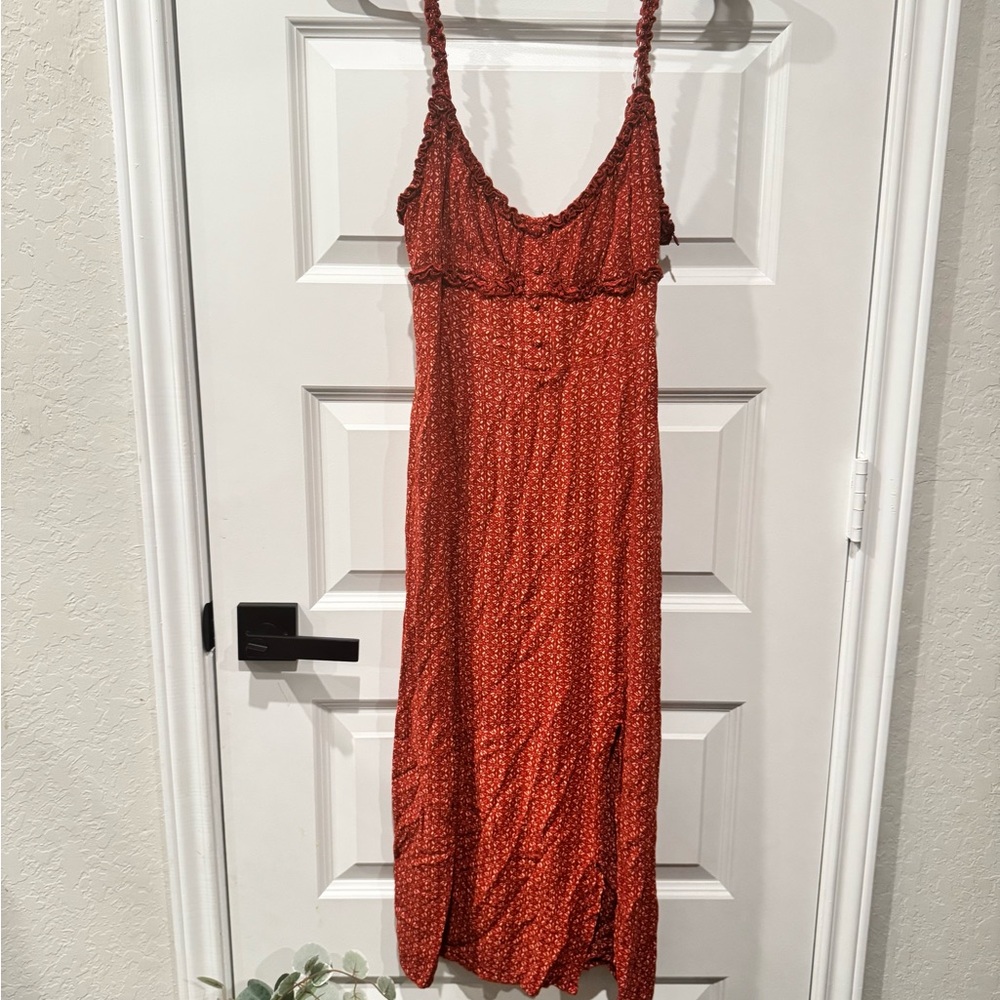 Elegant Red Maxi Dress